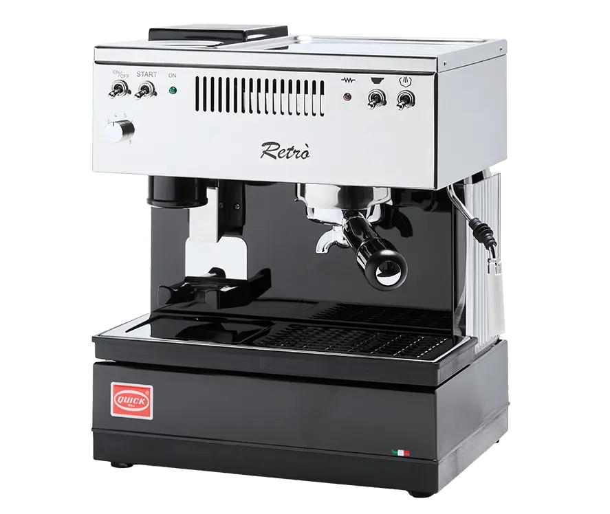 Quick Mill Retrò - Kompakt retro espressomaskin med kvarn - Barista och Espresso