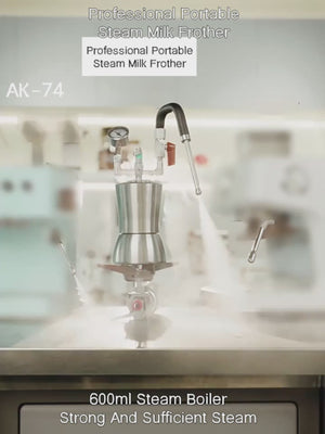 Aleman AK-74 cooktop milk steamer | Professional dry steam for Latte Art
