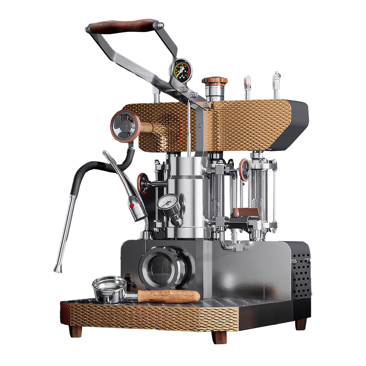 Aleman 6S Flagship Dual Boiler Lever Machine | Saturated Group Head Technology