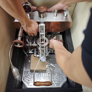 Aleman 6S Flagship Dual Boiler Lever Machine | Saturated Group Head Technology