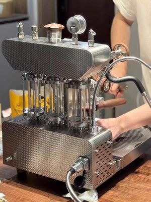 Aleman 6S Flagship Dual Boiler Lever Machine | Saturated Group Head Technology