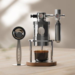 Aleman micro pneumatic espresso machine | Air-powered 58 mm countertop
