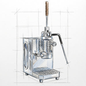 Aleman Gecko Wall-Mounted Espresso Machine with Manual Lever | Zero-Footprint 58 mm Brewer