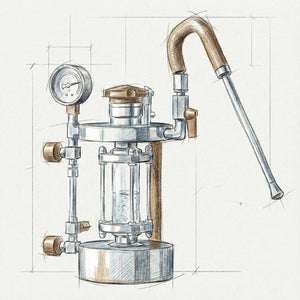 Aleman Z-series Visual Steam Station | Professional Milk Frother (Gatling Model)