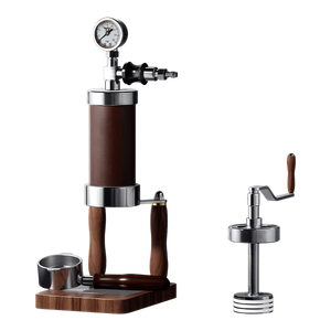 Aleman Nomad Hybrid Portable Espresso Machine | Hand Crank and Pneumatic 2-in-1