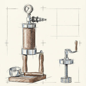 Aleman Nomad Hybrid Portable Espresso Machine | Hand Crank and Pneumatic 2-in-1