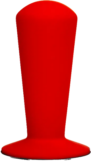 Red polished Luce replacement handle for espresso tools with ergonomic design and high quality