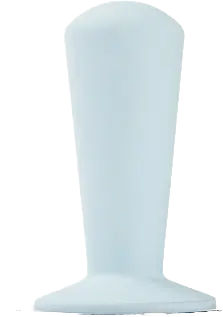 Light blue coffee accessory for Espresso equipment, Luce replacement handle in ergonomic design.