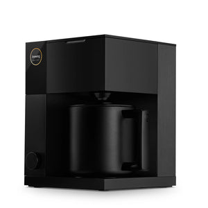 Black coffee maker with modern design for precision, part of Coffee Makers, EspressoGear, Fellow, Latest news, all about coffee.