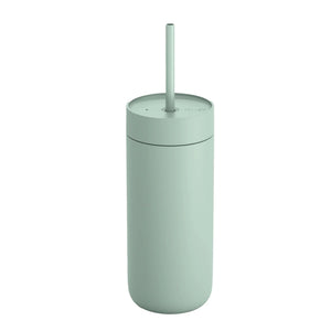 Insulated mint green travel cup for cold drinks with straw, part of Fellow, Take away, Latest news, all about coffee.