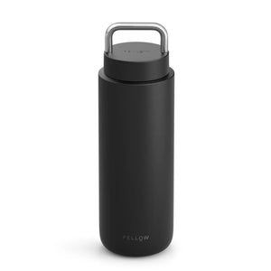 Black insulated travel mug with handle for portable drinks, part of Fellow, Take away, Bestsellers, all about coffee.