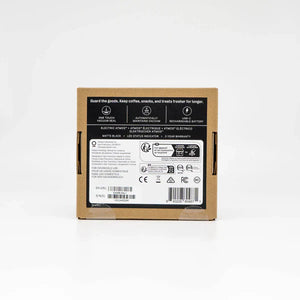 Packaging for black electric lid with vacuum seal, EspressoGear, Fellow, Spare parts, all about coffee
