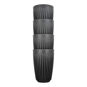 Mug 12oz Charcoal 4pcs - Huskee HUSKEE