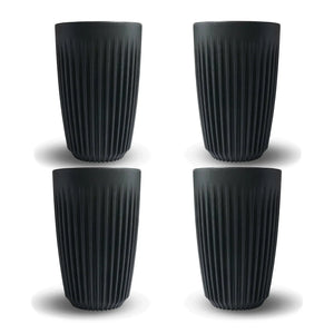 Mug 12oz Charcoal 4pcs - Huskee HUSKEE