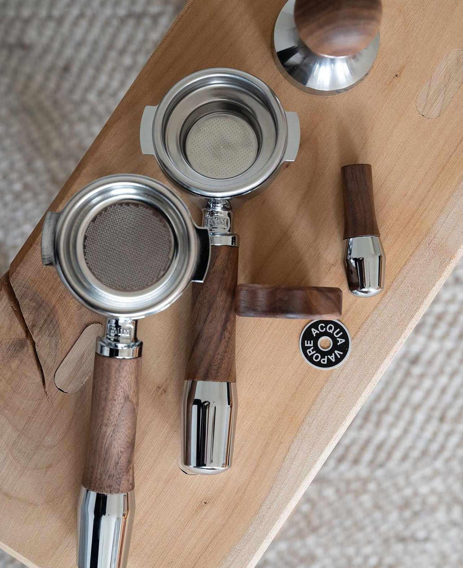 Wooden portafilters