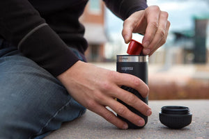 Portable black capsule adapter for Nespresso OriginalLine connected to Nanopresso, from Latest news and Barista Espresso.