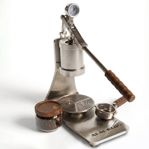 Aleman Sniper Espresso Machine with Manual Lever | Precision Tower in Stainless Steel