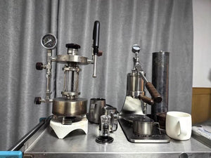 Aleman Sniper Espresso Machine with Manual Lever | Precision Tower in Stainless Steel