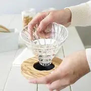 Glass Coffee Dripper V60 01 - Olive Wood HARIO