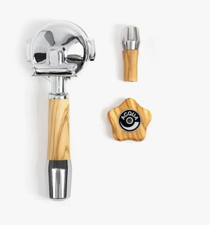 Handle set for ECM rotary wheel-Handle set-Wiedemann Manufaktur-Option 2-Olive-Barista and Espresso