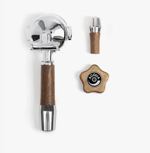 Handle set for ECM rotary wheel-Handle set-Wiedemann Manufaktur-Option 2-Walnut-Barista and Espresso