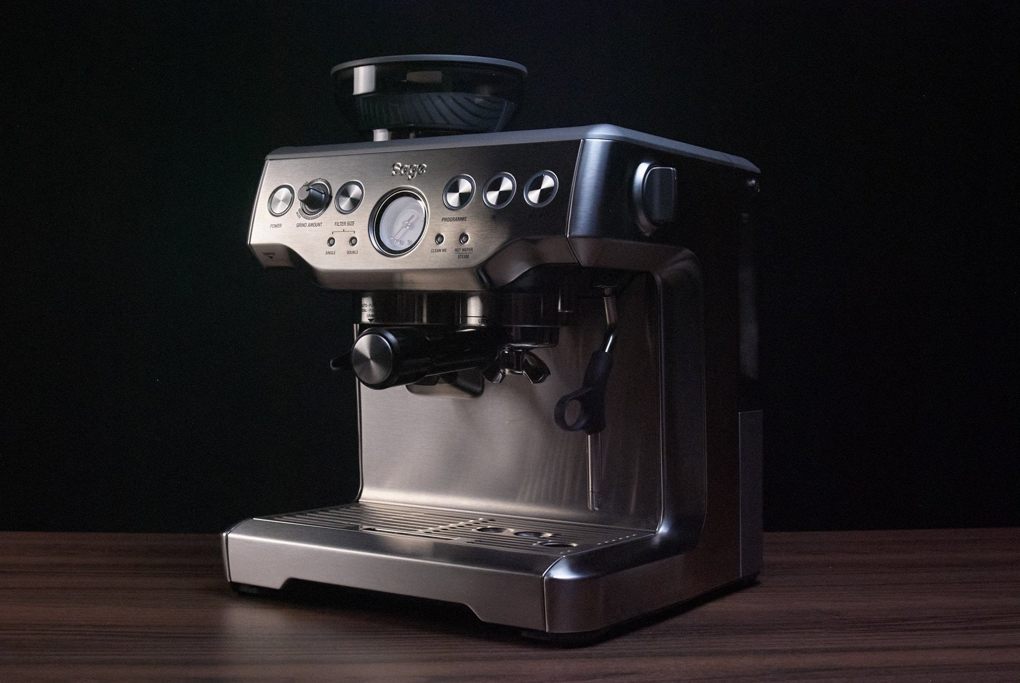 Sage Barista Express coffee maker made of brushed stainless steel - La  Boheme Cafe - Pražírna výběrové kávy