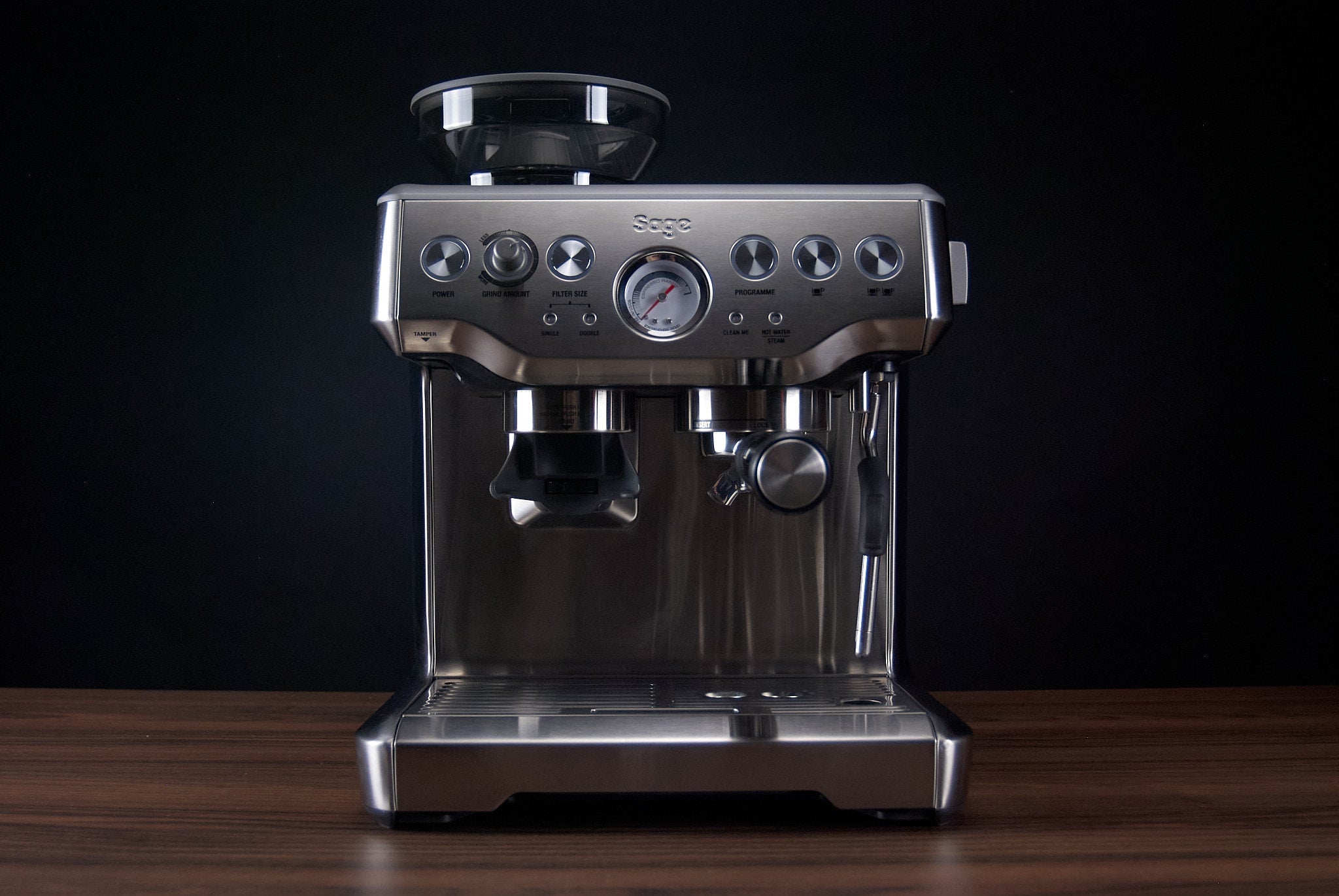 Sage Barista Express coffee maker made of brushed stainless steel - La  Boheme Cafe - Pražírna výběrové kávy