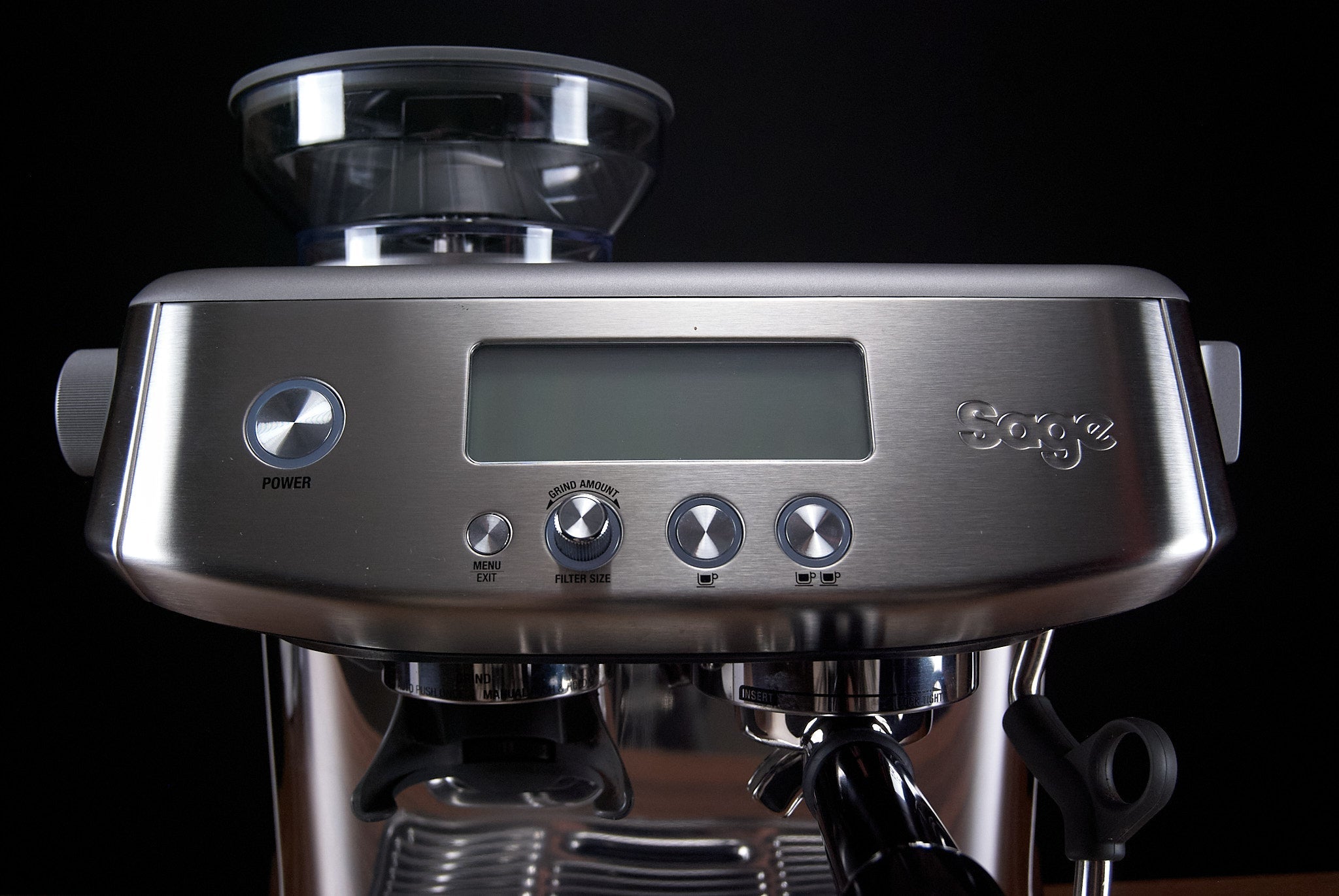 Sage SES878BSS The Barista Pro Coffee Machine, Silver